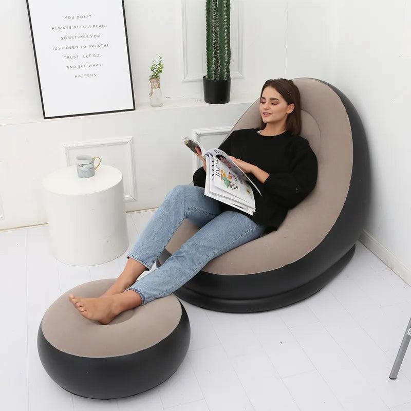 Sillon Inflable + Otoman – Alpha Shop